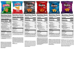 Frito-Lay Ruffles and Doritos Bold Variety Pack, 1 Ounce (Pack of 40)