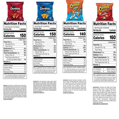 Frito-Lay Doritos & Cheetos Mix Variety Pack, 2.42 Pounds, (Pack of 40)