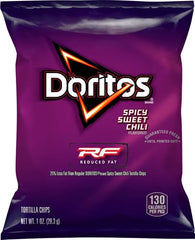 Doritos Flavored Tortilla Chips, Reduced Fat Spicy Sweet Chili, 72 Count
