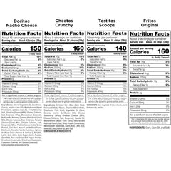 Frito Lay Big Bag Bundle, Classic Favorites Variety Pack, (Pack of 4)